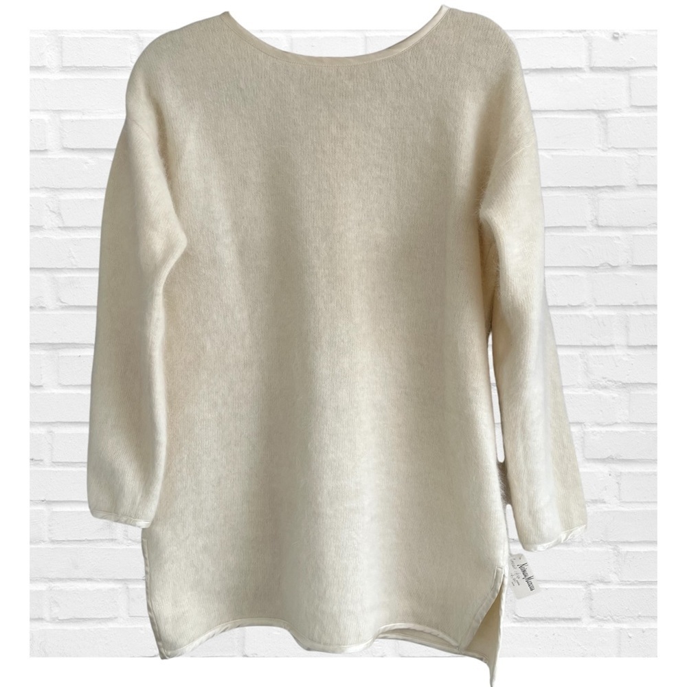Vintage Andrea Jovine Mohair Size M Tunic Sweater Old Money Preppy Minimalist